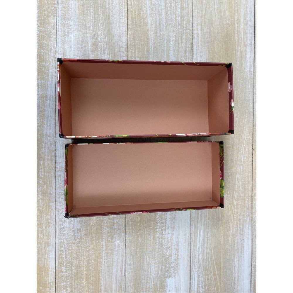 Gucci Floral Pink Blooms Accessories Storage Box 12.5 x 5.5 x 4.25 BOX ONLY - Picture 8 of 11